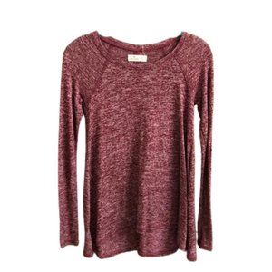 Hollister maroon long sleeve top size XS